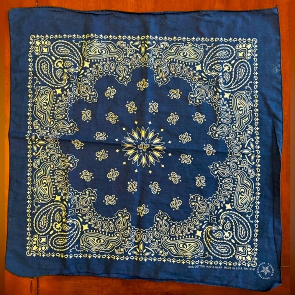 Vintage Indigo Hav-a-Hank Bandana